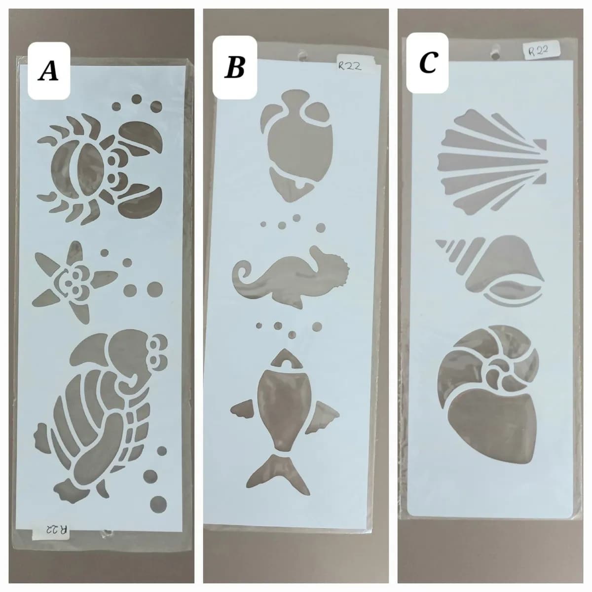 Stencil - Sea/Ocean Life